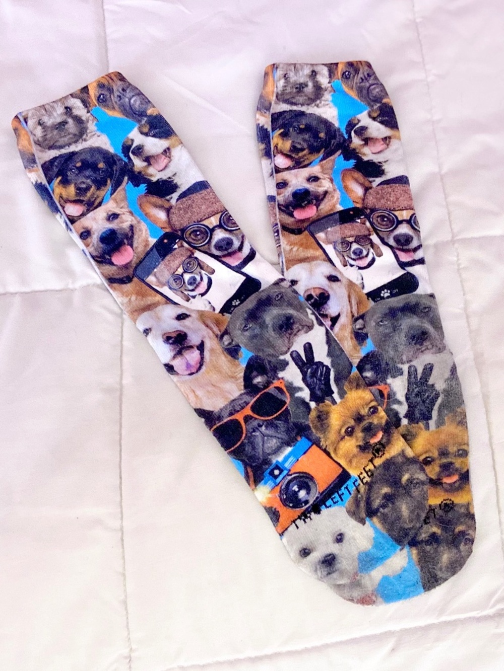 Two Left Feet Novelty Dog Socks Graphic Funny Puppy Accessories Unisex Men/Women